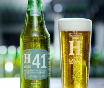 Heineken H41 flesje en glas